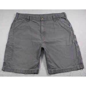 Carhartt Shorts Mens Size 40 Gray Fatigue Cotton‎ Canvas Work Utility Pockets
